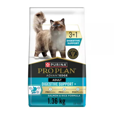 Purina Pro Plan AdvantEdge Digestive Support + Adult Dry Cat Food - Salmon & Rice Formula - Image 1