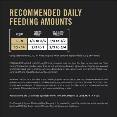 Purina Pro Plan Specialized Indoor Chicken & Rice Dry Cat Food - Image 8