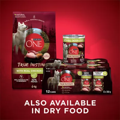 Purina ONE True Instinct Classic Ground and Tender Cuts In Gravy Variety Pack, Wet Dog Food - Image 5
