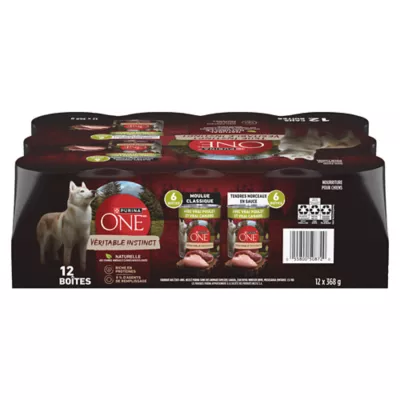 Purina ONE True Instinct Classic Ground and Tender Cuts In Gravy Variety Pack, Wet Dog Food - Image 10