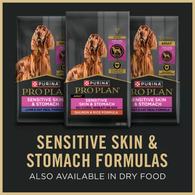Purina Pro Plan Specialized Sensitive Skin & Stomach Turkey & Oat Meal Entrée in Gravy, Wet Dog Food - Image 5
