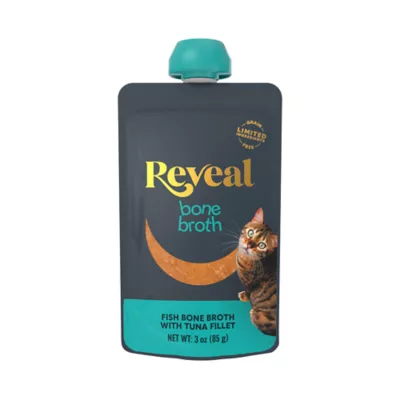 Reveal Bone Broth Cat Food Topper - Limited Ingredient, Grain Free, 3 OZ - Image 1