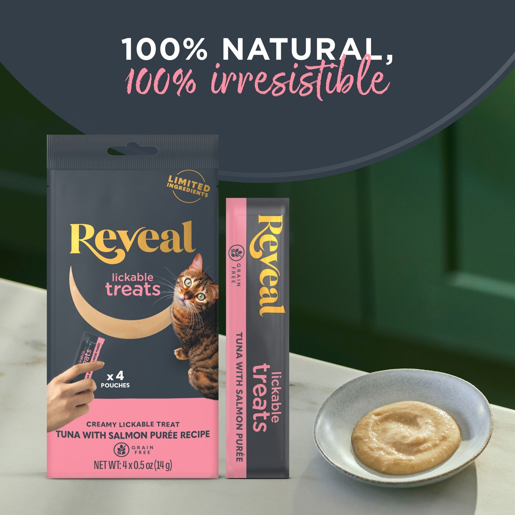 Reveal Cat - Lickable Treats, 4 CT, 2 OZ - thumbnail 2