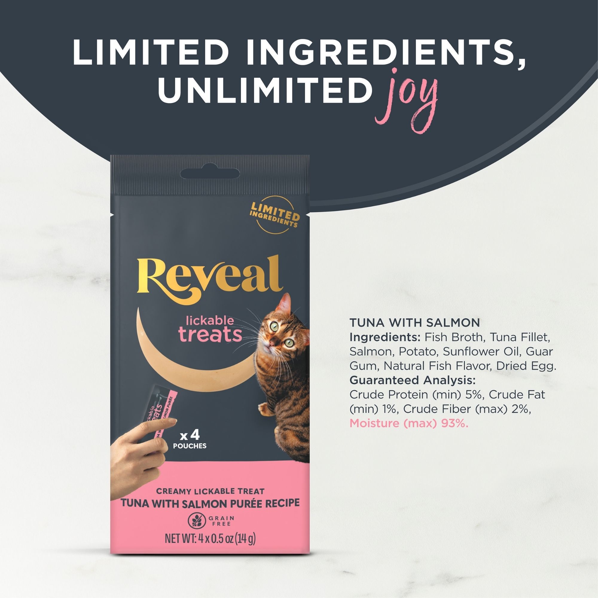 Reveal Cat - Lickable Treats, 4 CT, 2 OZ - thumbnail 3