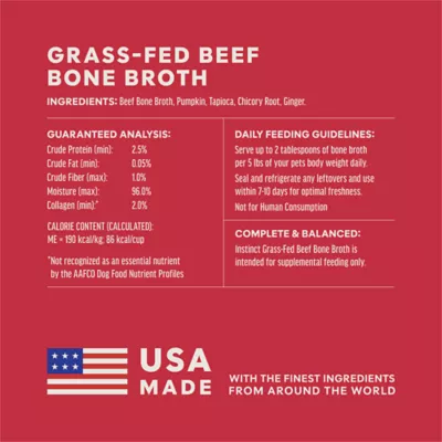 Instinct All Life Stages Dog Meal Topper - Bone Broth, 16 oz - Image 7
