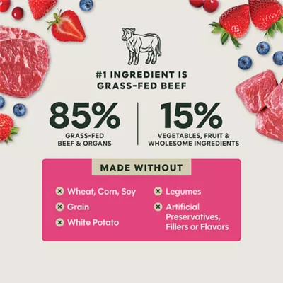 Instinct FreshDried Meal Blends Adult Freeze-Dried Dog Food - Beef & Wild Berry - Image 5