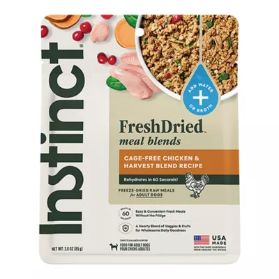 Instinct FreshDried Meal Blends Adult Freeze-Dried Dog Food - Chicken & Harvest Blend - Image 1