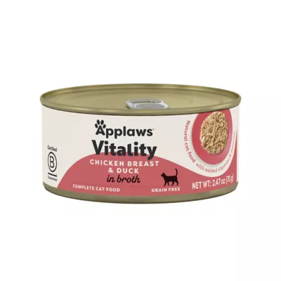 Applaws Vitality Adult Cat Wet Food - Grain Free, in Broth, 2.47 Oz - Image 1