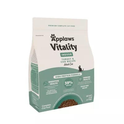 Applaws Vitality Indoor Adult Cat Dry Food - High Protein, Turkey & Cod - Image 1