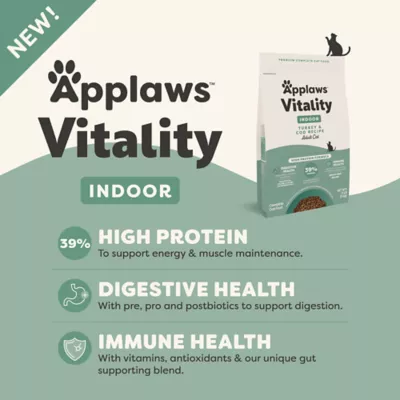 Applaws Vitality Indoor Adult Cat Dry Food - High Protein, Turkey & Cod - Image 2