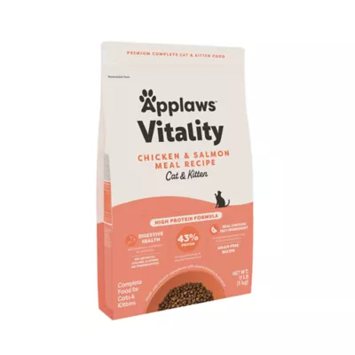 Applaws Vitality All Life Stages Cat Dry Food - High Protein, Grain Free, Chicken & Salmon, 2 LB - Image 1
