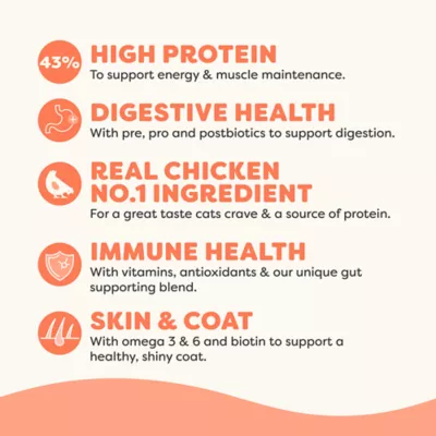 Applaws Vitality All Life Stages Cat Dry Food - High Protein, Grain Free, Chicken & Salmon, 2 LB - Image 3