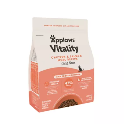 Applaws Vitality All Life Stages Cat Dry Food - High Protein, Grain Free, Chicken & Salmon, 2 LB - Image 1