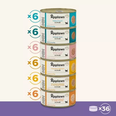 Appalws Adult Cat Wet Food - In Broth, Variety Pack, 35 Ct - Image 8