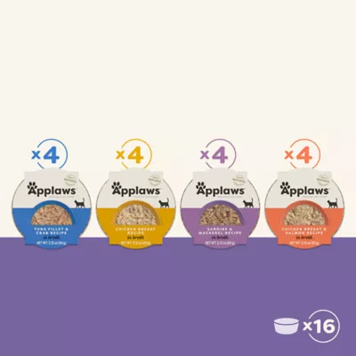 Applaws Adult Cat Wet Food - Variety Selection in Broth, Variety Pack, 16 Ct - Image 7