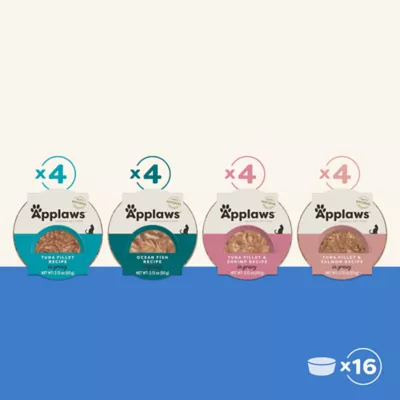 Applaws Adult Cat Wet Food - Fish Selection in Gravy, Variety Pack, 16 Ct - Image 7