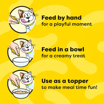 Temptations Creamy Puree Adult Lickable Cat Treat - Salmon & Shrimp - Image 2