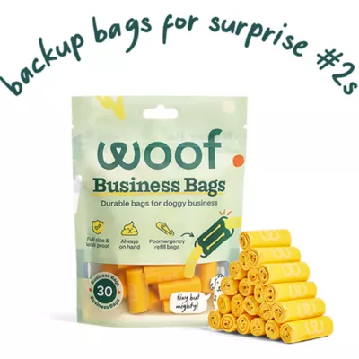 Product Woof Poomergency Refill Business Bags - Dog Poop Bags - 30 Count