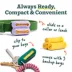 WOOF Poomergency Starter Pack, Dog Poop Bag Holder For Collars - 23 Emergency Refills -  Green image thumbnail 4