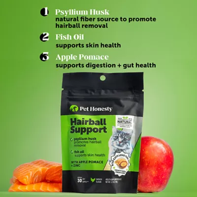 Pet Honesty Hairball Cat Treats - Chicken, 3.7 oz - Image 3