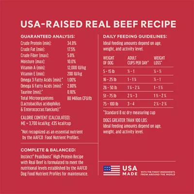 Instinct PeakBoost+ Adult Dry Dog Food - Beef, Grain-Free - Image 7