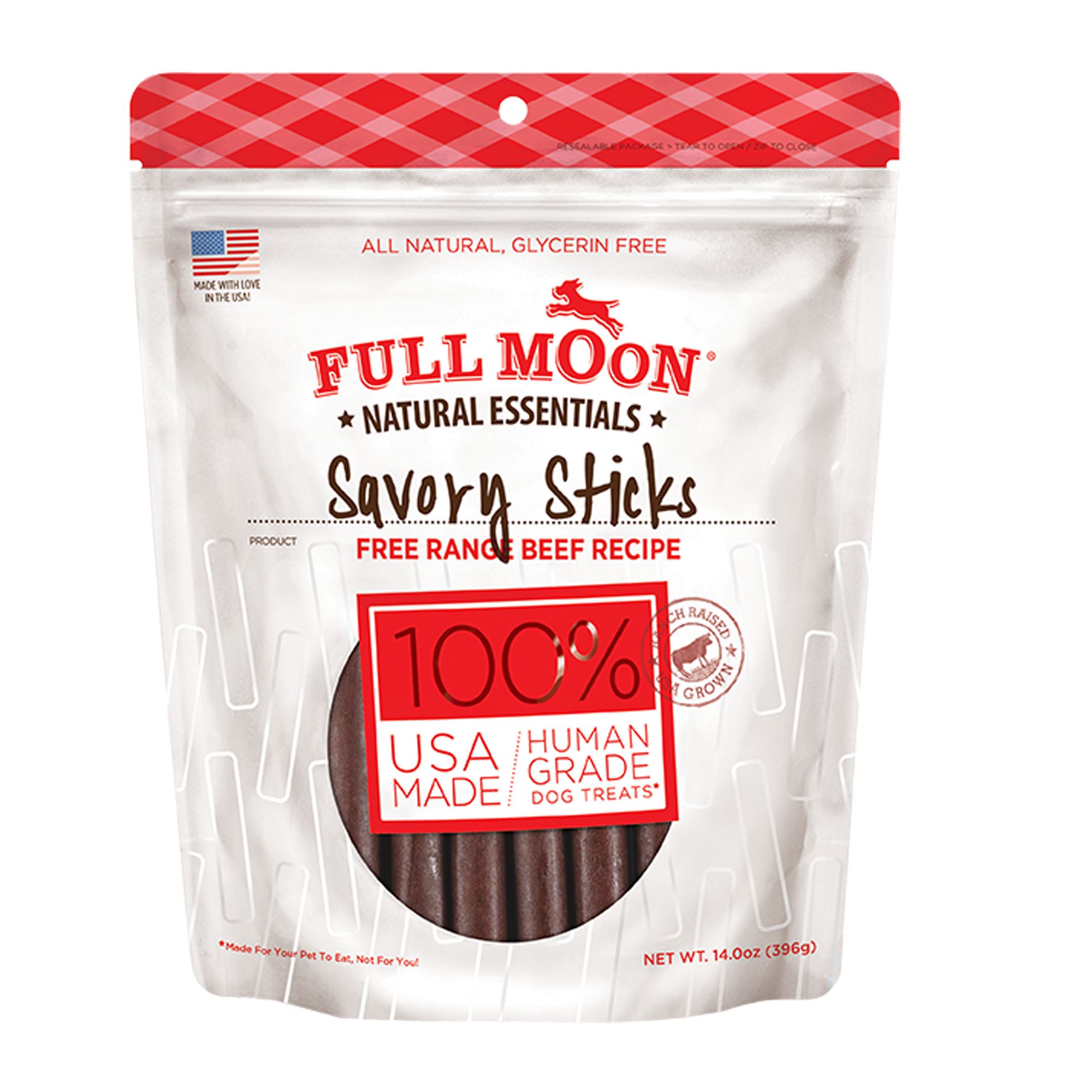 Full Moon Savory Sticks All Life Stages Meaty Dog Treats - Beef 14 oz by Full Moon