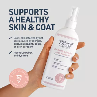 Veterinary Formula Clinical Care Hot Spot & Itch Relief Medicated Spray for Dogs & Cats, 8 Fl Oz - Image 3