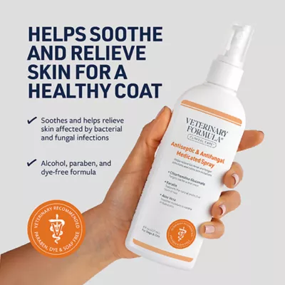 Veterinary Formula Clinical Care Antiseptic and Antifungal Medicated Spray for Dogs & Cats, 8 Fl Oz - Image 3