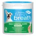 TropiClean Dog & Cat Plaque & Tartar Removing Fresh Breath Finger Wipes, with Baking Soda, 50 Count image thumbnail 1