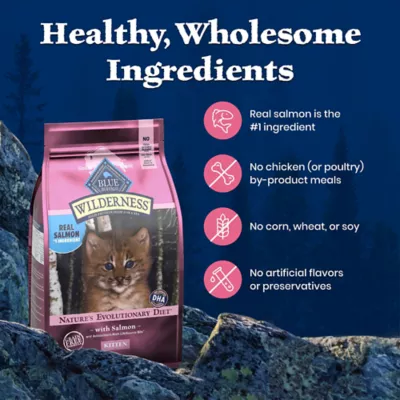 Blue Buffalo Wilderness Kitten Dry Food - Grain Free, Salmon - Image 6