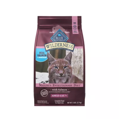 Blue Buffalo Wilderness Adult 7+ Dry Cat Food - Grain Free, Salmon - Image 1