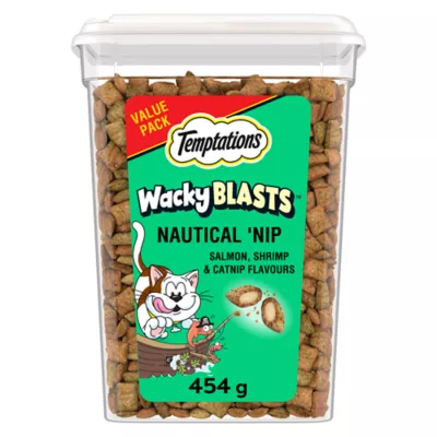 Temptations Wacky Blasts Adult Cat Treats Nautical Nip Flavour - Image 1
