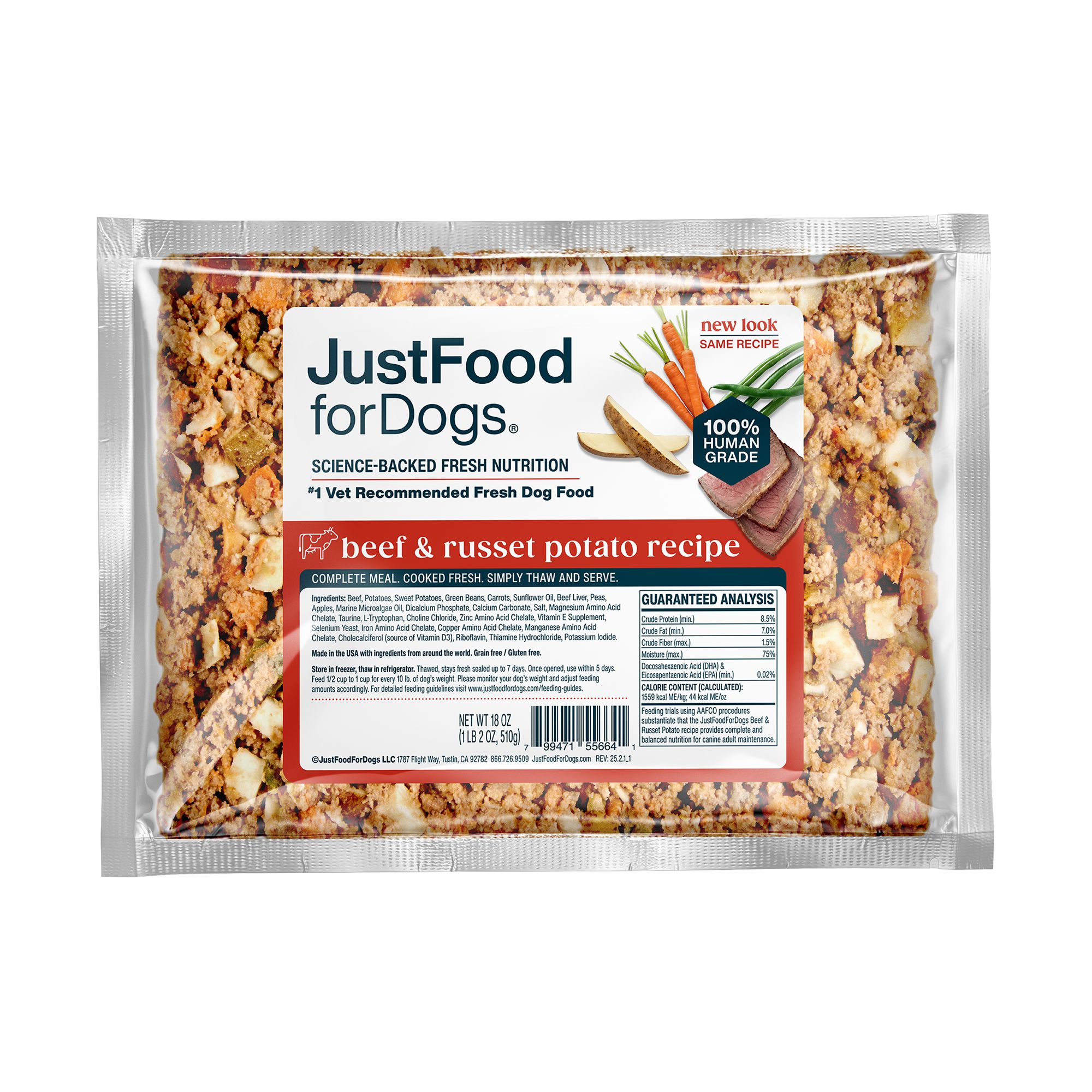JustFoodForDogs All Life Stages Frozen Dog Food - Multipack, 14 ct