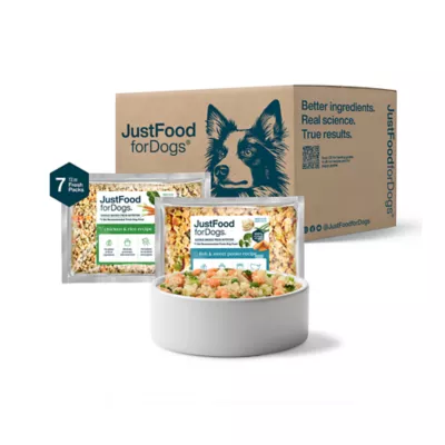 JustFoodForDogs Puppy Frozen Dog Food Variety Pack - Fish & Chicken - Image 1