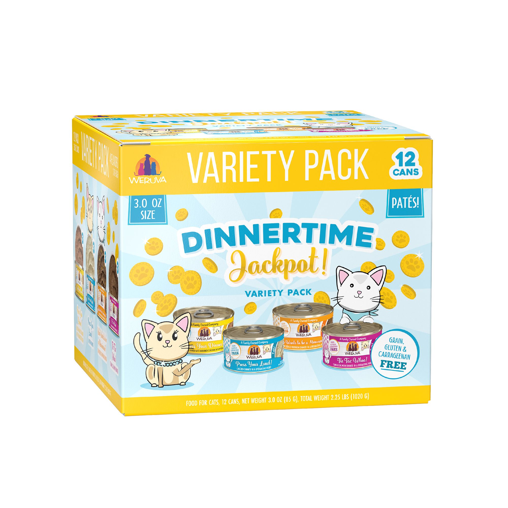 Weruva Classics Dinnertime Jackpot Grain Free Adult Wet Cat Food