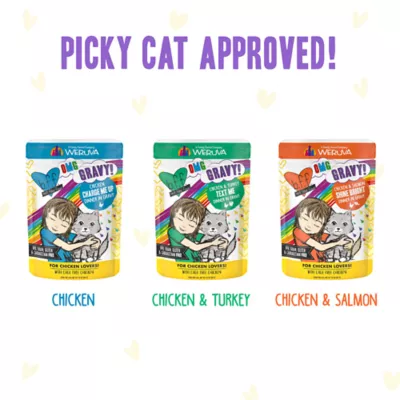 Weruva B.F.F. Grain Free Adult Wet Cat Food, In Gravy, 12 ct Variety Pack - Image 2