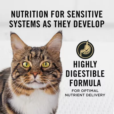 Purina Pro Plan Specialized Senior Sensitive Skin & Stomach Salmon & Rice Formula Dry Cat Food - Image 2
