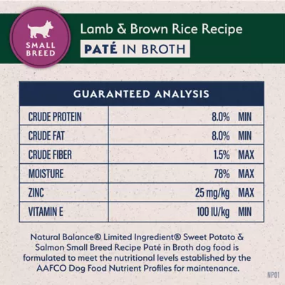 Natural Balance Limited Ingredient Diets Small Breed Adult Wet Dog Food - 3.5 oz - Image 7