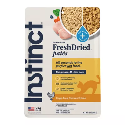 Instinct® Fresh Dried Pates Freeze-Dried Chicken Adult Cat Food - Image 1