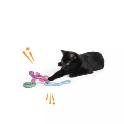 Whisker City® Plush Snakes Lizzard Cat Toys 3-Pack - Image 3