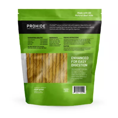 ProHide Rawhide Adult Dog Chews - Chicken & Apple Twists 50 ct 11 oz - Image 2