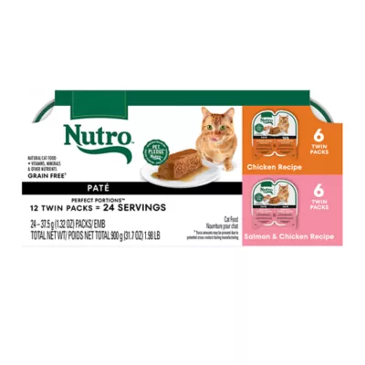 Nutro Perfect Portions Adult Cat Wet Food - Grain Free, Pate, Variety Pack, 12 Ct - Image 1
