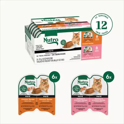 Nutro Perfect Portions Adult Cat Wet Food - Grain Free, Pate, Variety Pack, 12 Ct - Image 2