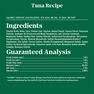 Nutro Perfect Portions Adult Cat Wet Food - Grain Free, Cuts in Gravy, Variety Pack, 12 Ct - Image 6