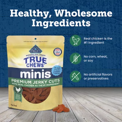 Blue Buffalo® True Chew All Life Stages Dog Treats - Mini Chicken Jerky 10 oz - Image 5