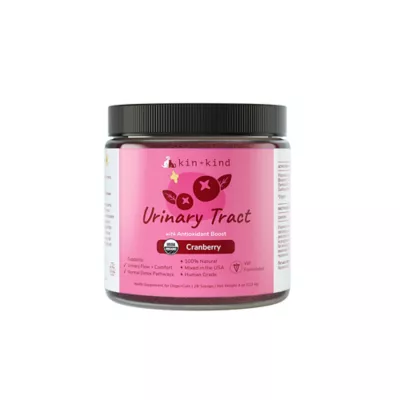 kin+kind Organic Urinary Tract Powder Supplement for Dog & Cat, Cranberry, 4 oz or 8 oz - Image 1