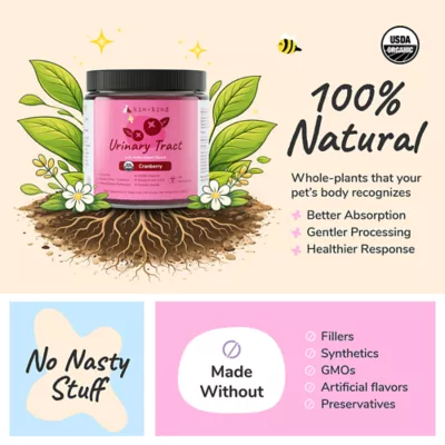 kin+kind Organic Urinary Tract Powder Supplement for Dog & Cat, Cranberry, 4 oz or 8 oz - Image 4