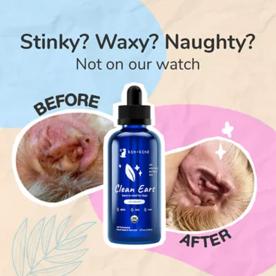 kin + kind Clean Ears Cleanser W/ Witch Hazel, Tea Tree Oil & Aloe- 4 Oz - Image 2