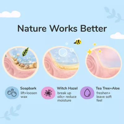 kin + kind Clean Ears Cleanser W/ Witch Hazel, Tea Tree Oil & Aloe- 4 Oz - Image 3