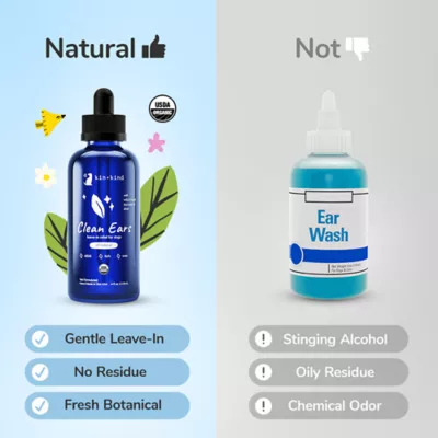 kin + kind Clean Ears Cleanser W/ Witch Hazel, Tea Tree Oil & Aloe- 4 Oz - Image 6